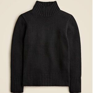 J.Crew Cotton Turtleneck - Black, XS